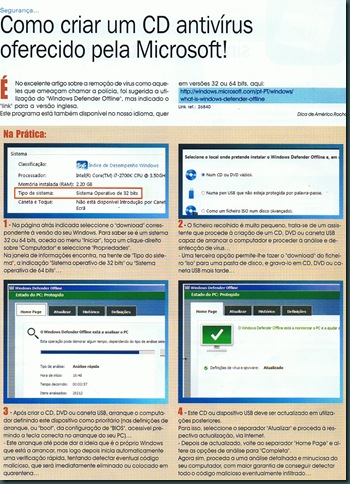 Como criar um Cd antivírus oferecido pela Microsogt