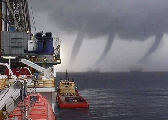 Hurricane Lili Waterspouts