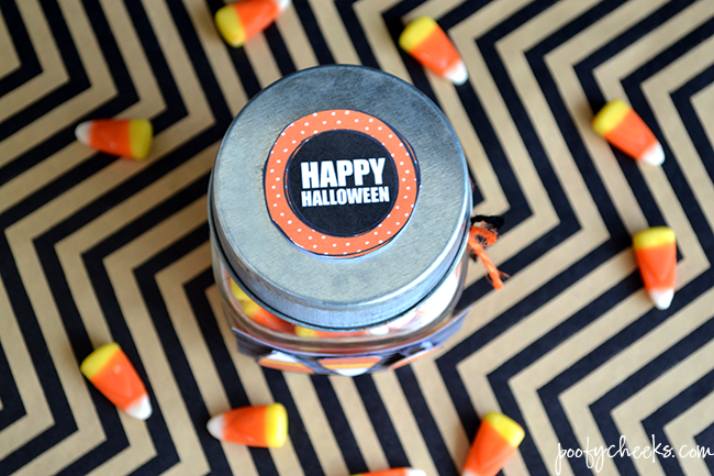 Candy Corn Jar with FREE Printables