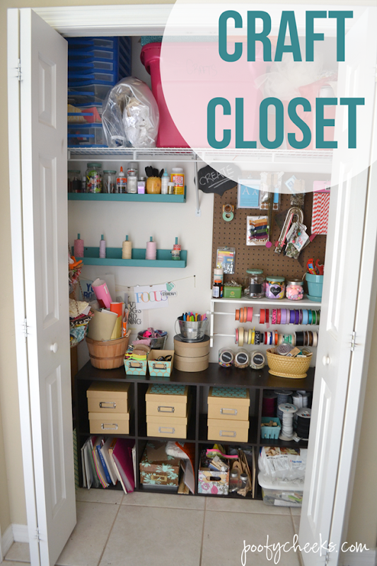 Craft Closet Organization and Reveal