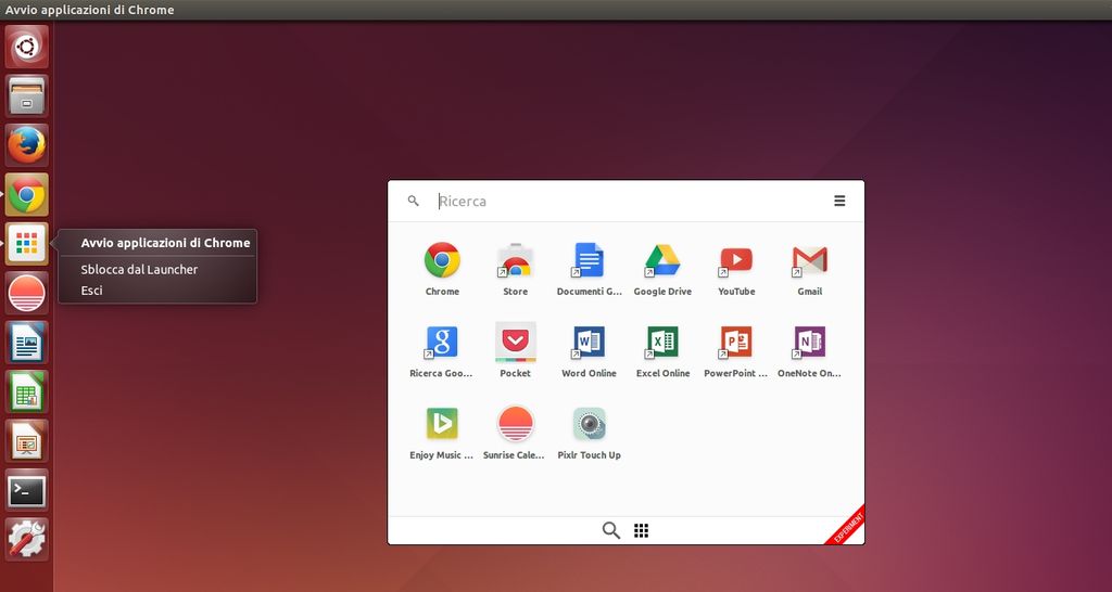 Google App Launcher in Ubuntu Linux