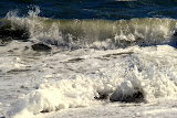 The water is surprisingly warm, but rough.