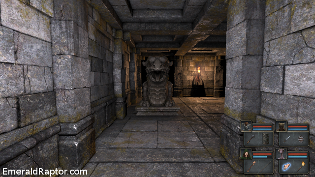 Legend of Grimrock - dragon statue