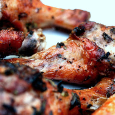 Grilled Chicken Legs with Lemon and Pepper