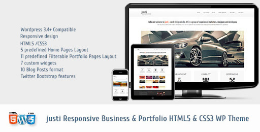 Justi Responsive HTML5&CSS3 WordPress Theme - Creative WordPress