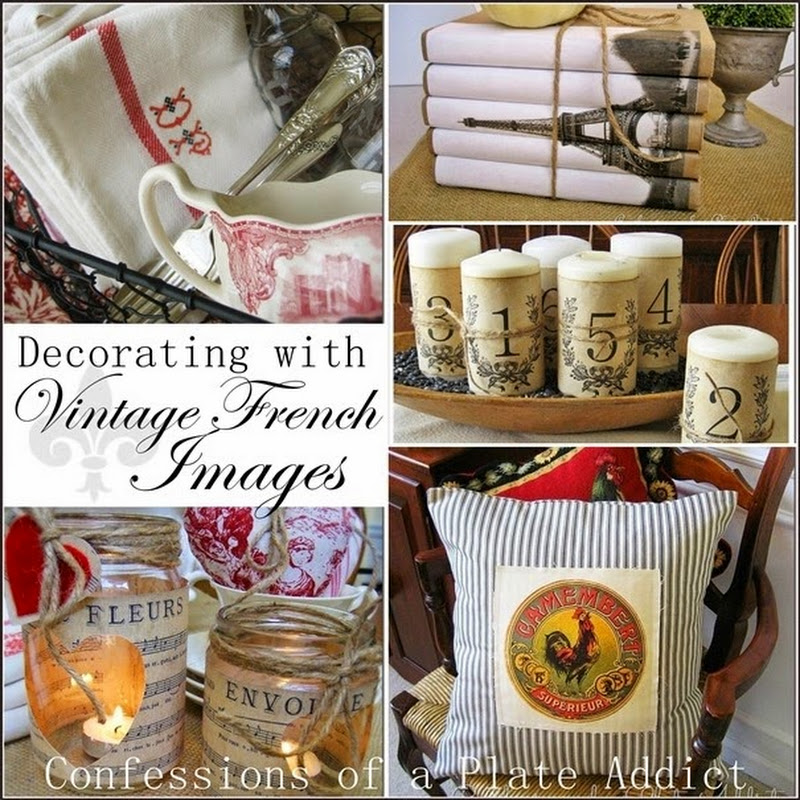 Decorating with Vintage French Images