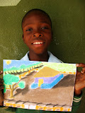 A lot of the kids improved in a big way after the Art Club field trip, and here are a few pictures of some of their final artwork while I was there (to be submitted to the International Art Exchange we participated in twice before). This is George Ubisi, always one of the coolest and most helpful kids in the Art Club. South Africa - 463.jpg
