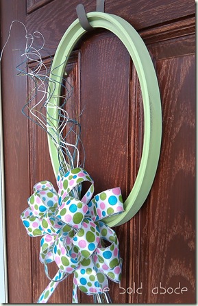 Frame Wreath Polka Dot Bow