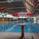 empty pool at the olympia pool in Seefeld, Austria 
