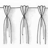 tripple pinch french pleat drapery style