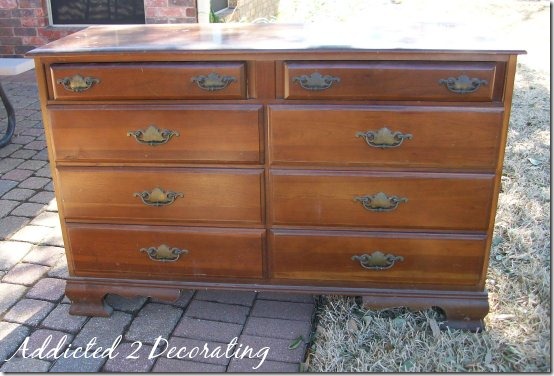 Craigslist Dresser Before After Addicted 2 Decorating