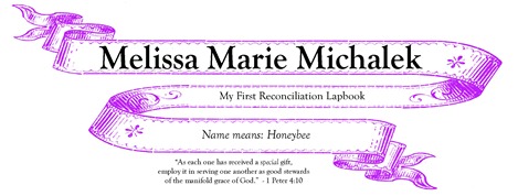 Lapbook nameplate example