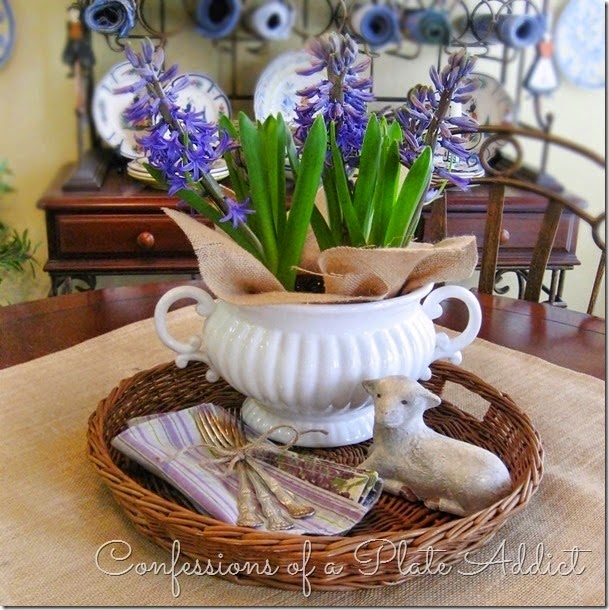 CONFESSIONS OF A PLATE ADDICT A Simple Spring Centerpiece