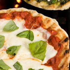 Grilled Pizza with Tomato, Mozzarella, and Basil