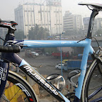 The Marco Polo Cycling Team bicycles from Museeuw, made from flax carbon, with Fast Forward wheels. (Photo: Remko Kramer)