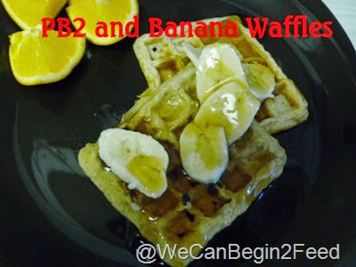 PB2 and Banana Waffles