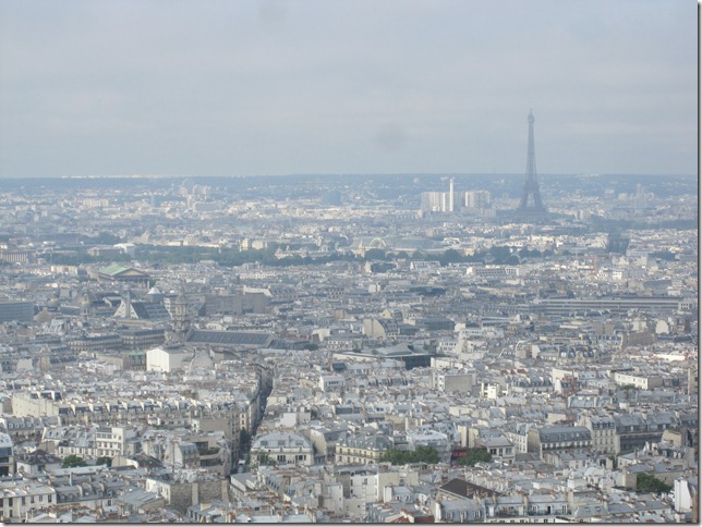 Scenic skyline with Eiffel Tower
