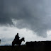 Herders in a storm above Ekki Naryn, Kyrgyzstan