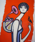 "REVOLUTION"46x38 (o/a on canvas) -sold-