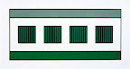courtyard, 1995, screenprint, 15.25 x 32.75 in.