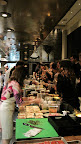 Guests packed the counters at the Setai, watching as the chefs prepared their dim sum and gobbling the small bites as fast as they were plated.