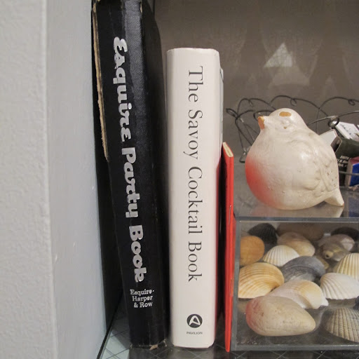 These cocktail books are at the ready should a guest make an unusual request.