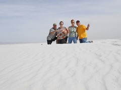 High on top of White Sands National Monument!
