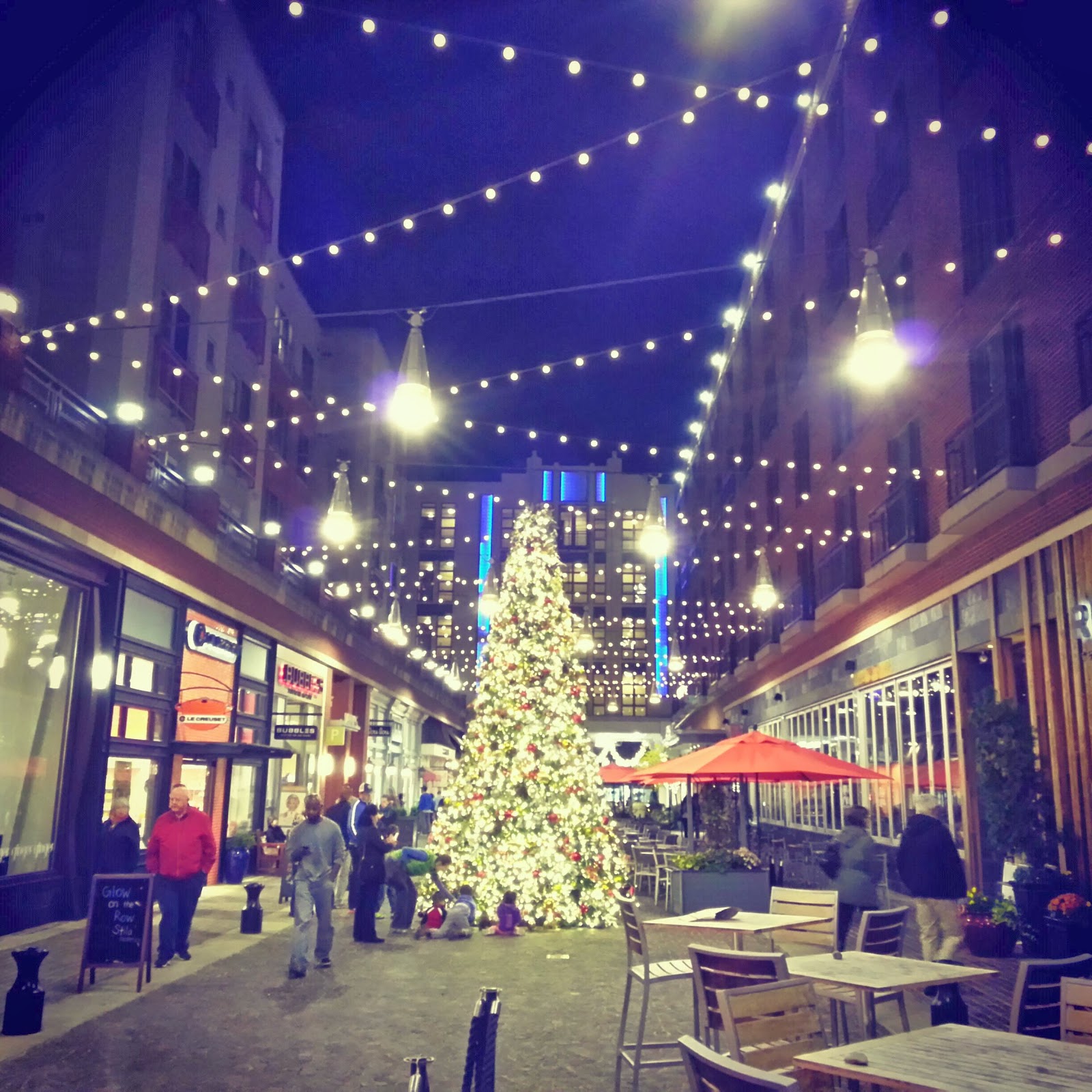 Robert Dyer Bethesda Row BETHESDA ROW CHRISTMAS TREES, MENORAH AND