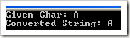 Change Character into String using C#