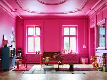 Cat rumah minimalis warna Pink
