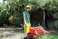 Loading up the wheelbarrow