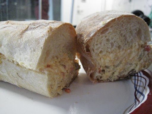 Monty's pimento cheese sandwich. Monty's pimento cheese sandwich.