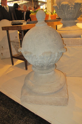 This pair of cast cement garden ornaments caught my eye.