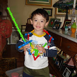 Eidan with his zoob creations