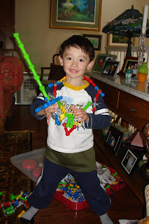 Eidan with his zoob creations