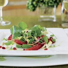 Watercress Endive Salad with Blood Oranges and Pomegranates