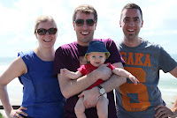 Ingrid, Aubain, Gerrod, and Oscar at Coolum