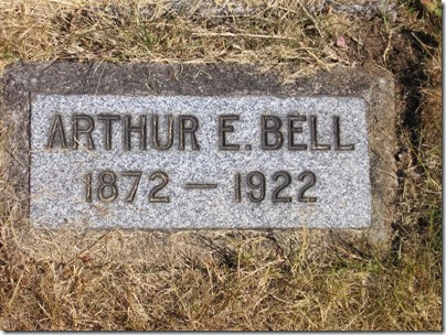 IMG_2860 Arthur E. Bell Tombstone at Mountain View Cemetery in Oregon City, Oregon on August 19, 2006