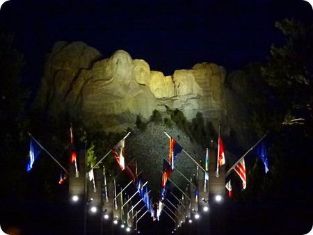 Rushmore at night