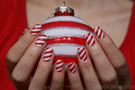 c_CandyCaneNailDesignChinaGlazeSnowHeySailorGlisteringSnow16