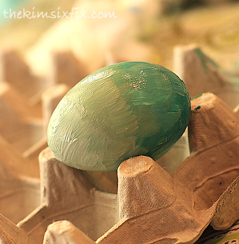 Ombre painted egg