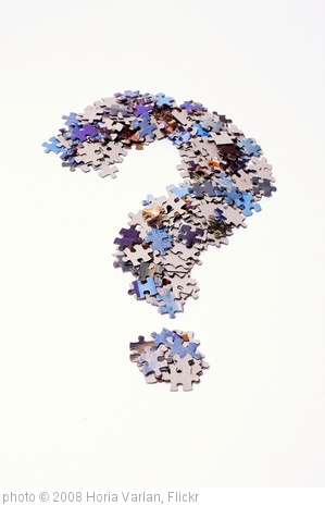 'Question mark made of puzzle pieces' photo (c) 2008, Horia Varlan - license: http://creativecommons.org/licenses/by/2.0/