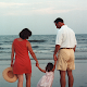 2001 - This is the original photo taken of a family at the beach. The next photo is the final image I ended up with after alterations.