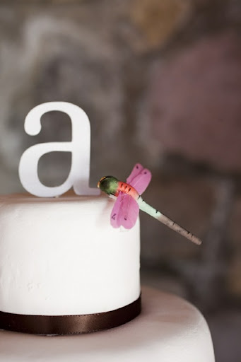 I used cardboard letters to create the different cakes.