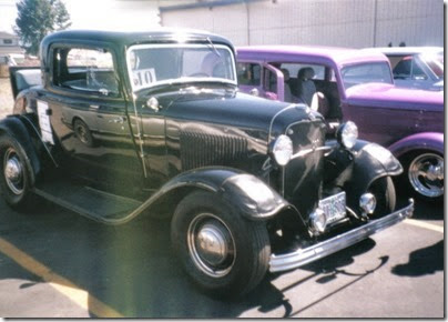 33 1932 Ford 3-Window Coupe in the Rainier Shopping Center parking lot for Rainier Days in the Park on July 13, 1996