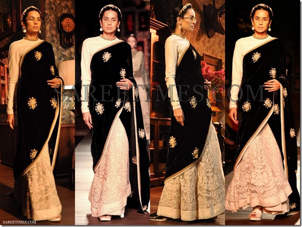 Sabyasachi_Black_White_Saree
