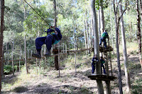 David using the pulley