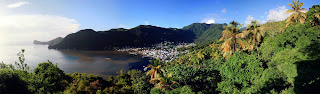 From here you can see the entire town of Soufriere.