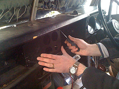 A screwdriver was all that was needed to fit the new console.