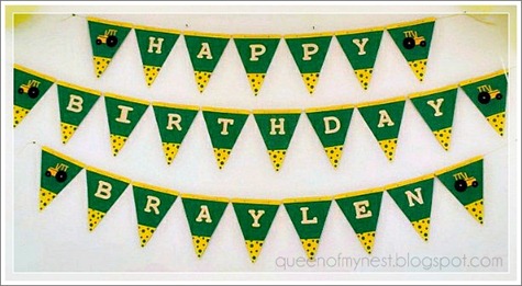 Birthday  Banner Framed revised